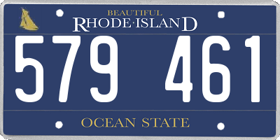 RI license plate 579461