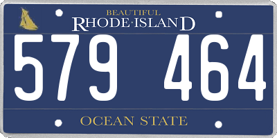 RI license plate 579464