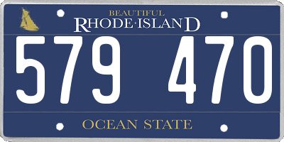 RI license plate 579470