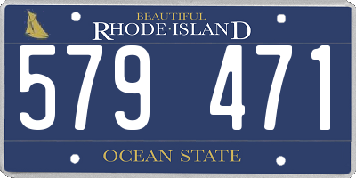 RI license plate 579471