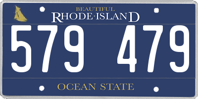 RI license plate 579479