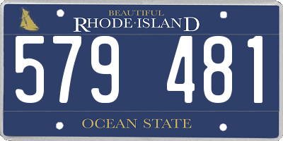 RI license plate 579481