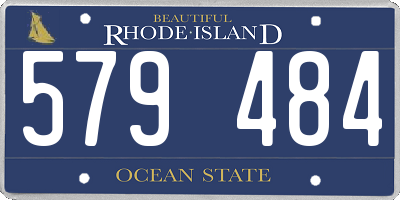 RI license plate 579484