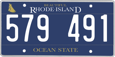 RI license plate 579491