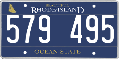 RI license plate 579495