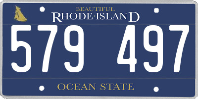 RI license plate 579497