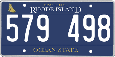 RI license plate 579498