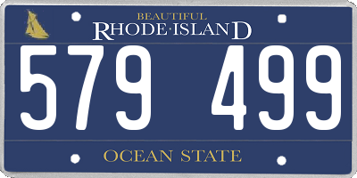 RI license plate 579499