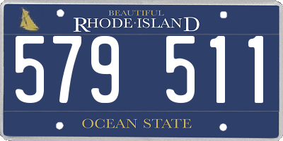 RI license plate 579511