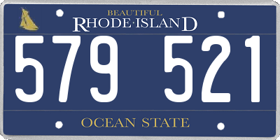 RI license plate 579521