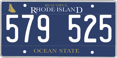 RI license plate 579525