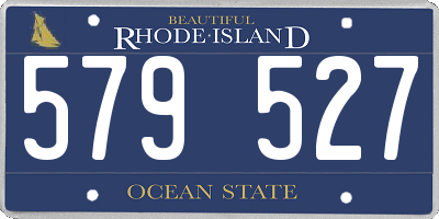 RI license plate 579527