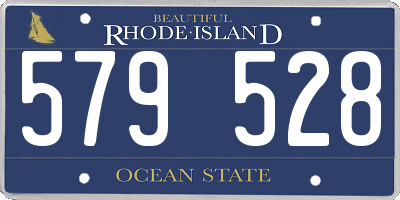 RI license plate 579528