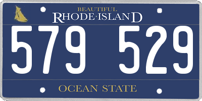 RI license plate 579529