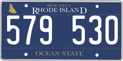 RI license plate 579530