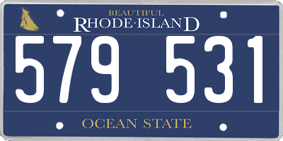 RI license plate 579531