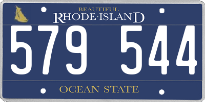 RI license plate 579544