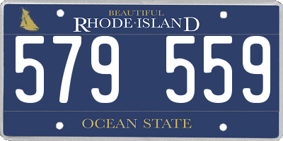 RI license plate 579559