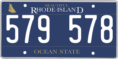 RI license plate 579578