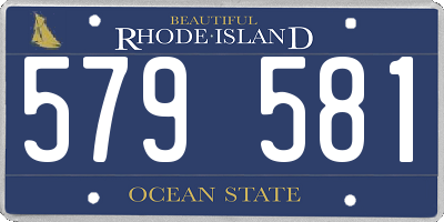 RI license plate 579581