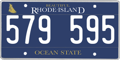RI license plate 579595