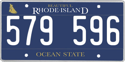 RI license plate 579596