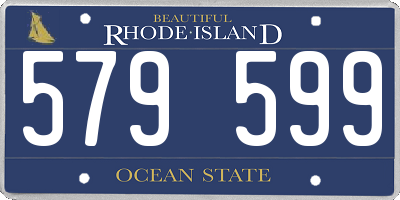 RI license plate 579599