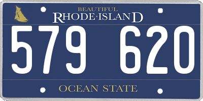 RI license plate 579620