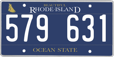 RI license plate 579631