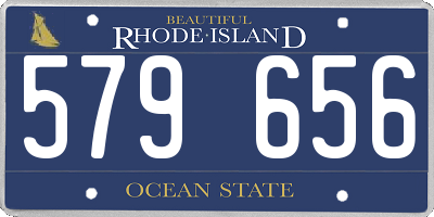RI license plate 579656