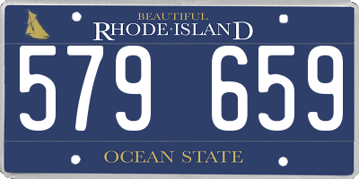 RI license plate 579659