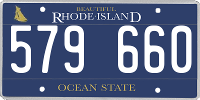 RI license plate 579660