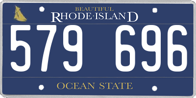 RI license plate 579696