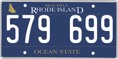 RI license plate 579699