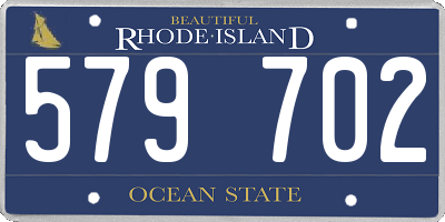 RI license plate 579702