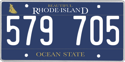 RI license plate 579705