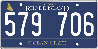 RI license plate 579706
