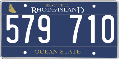 RI license plate 579710