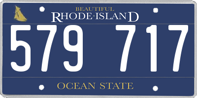 RI license plate 579717
