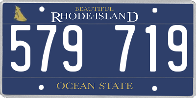 RI license plate 579719