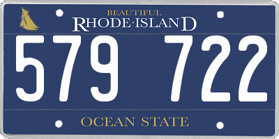 RI license plate 579722