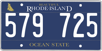 RI license plate 579725