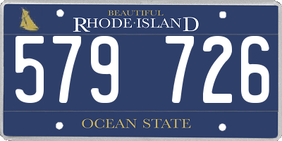 RI license plate 579726