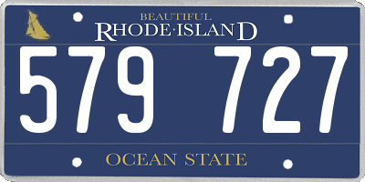 RI license plate 579727