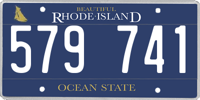 RI license plate 579741