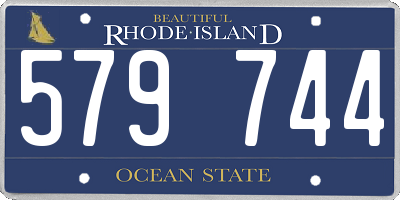 RI license plate 579744