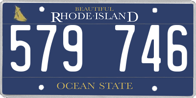 RI license plate 579746