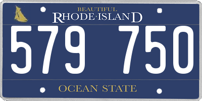 RI license plate 579750