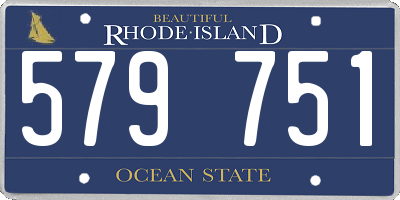 RI license plate 579751