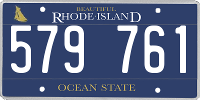 RI license plate 579761